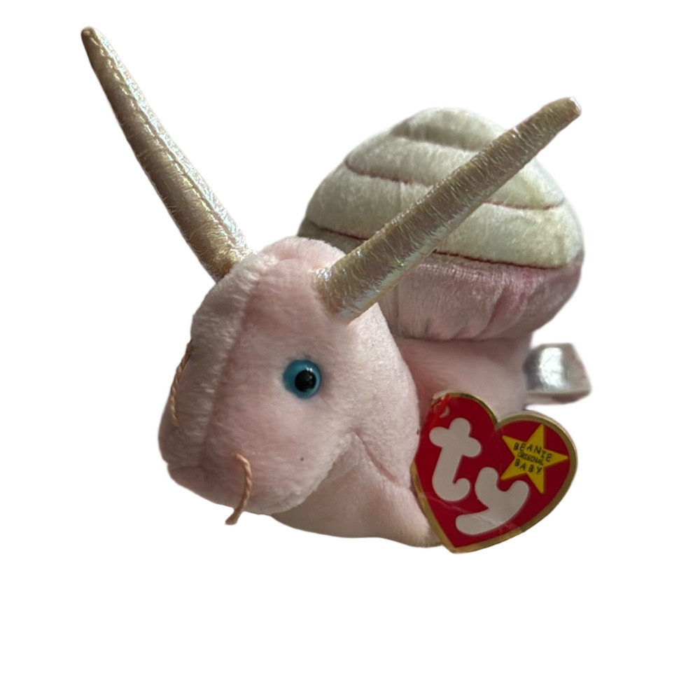 Vintage Ty Beanie Baby Swirly the Snail 1999 Collectible